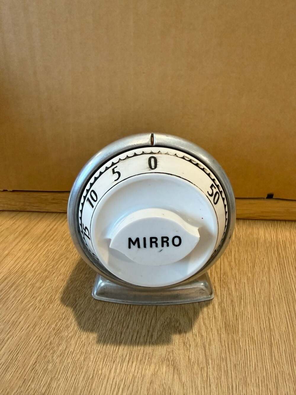 Vintage Mirro Aluminum 60-Minute Mechanical Kitchen Timer by Robertshaw-Fulton